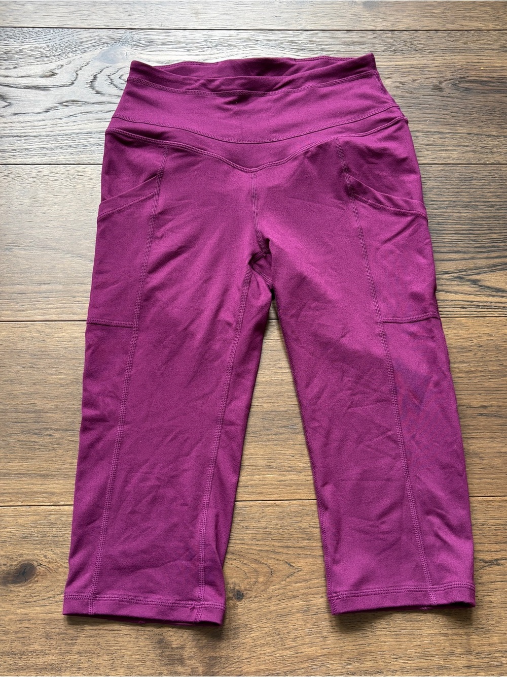 Free People Movement FP High Rise Crop Capri Stay Centered Leggings In Acai S